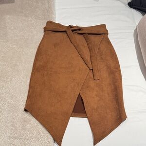 Brown Wrap Skirt